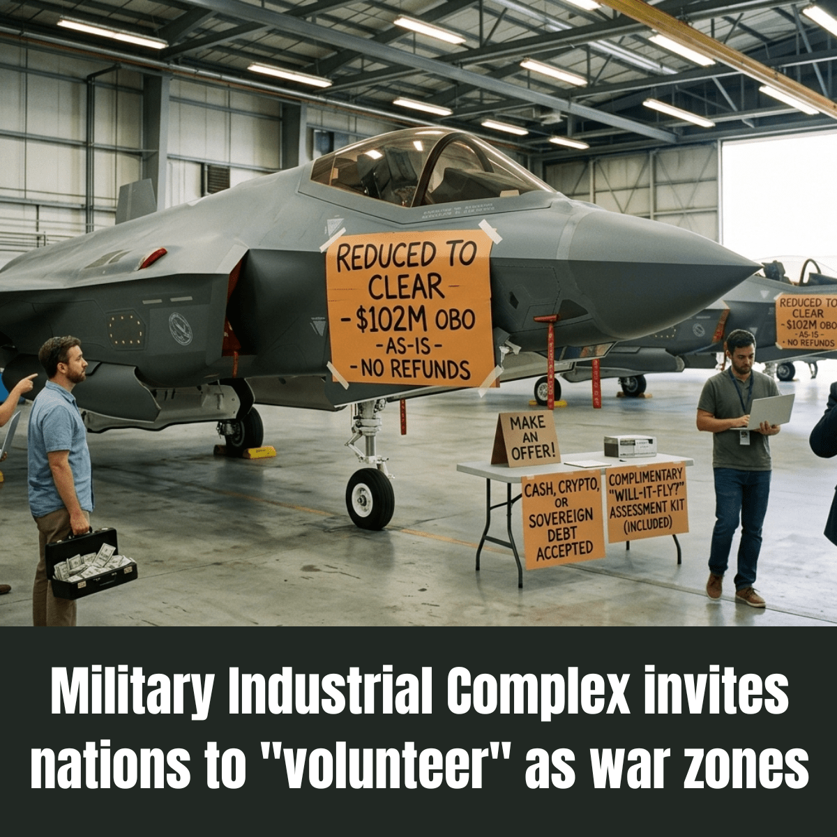 Military Industrial Complex invites nations to “volunteer” as war&nbsp;zones